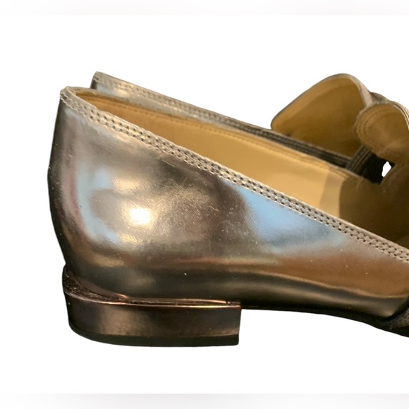 Naturalizer Women’s Cicero Leather Metallic Snip Toe Flat Slip On Shoe Size 8M - Picture 10 of 13